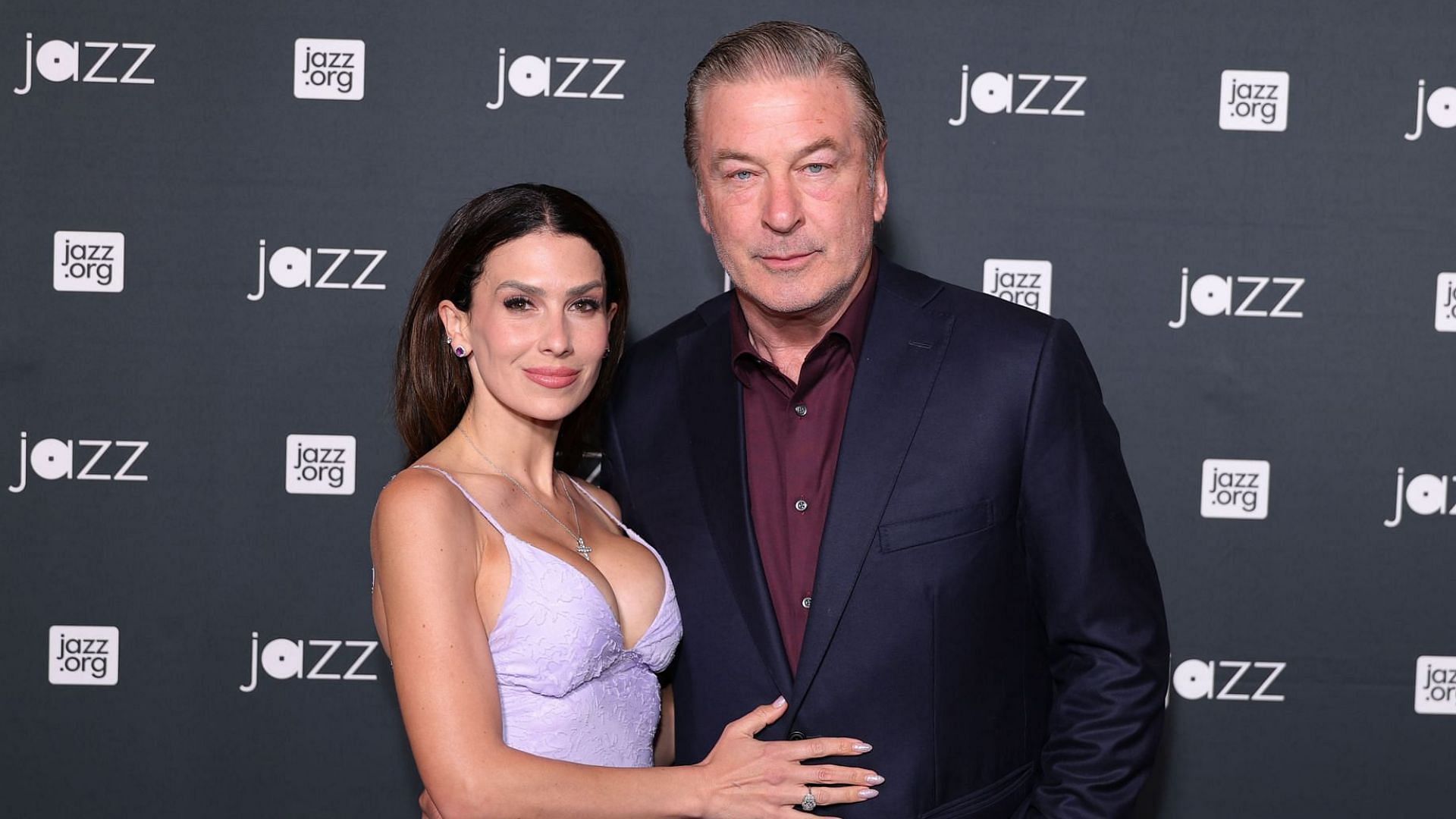 Hilaria Baldwin and Alec Baldwin at the Jazz at Lincoln Center Gala (Image via Getty)